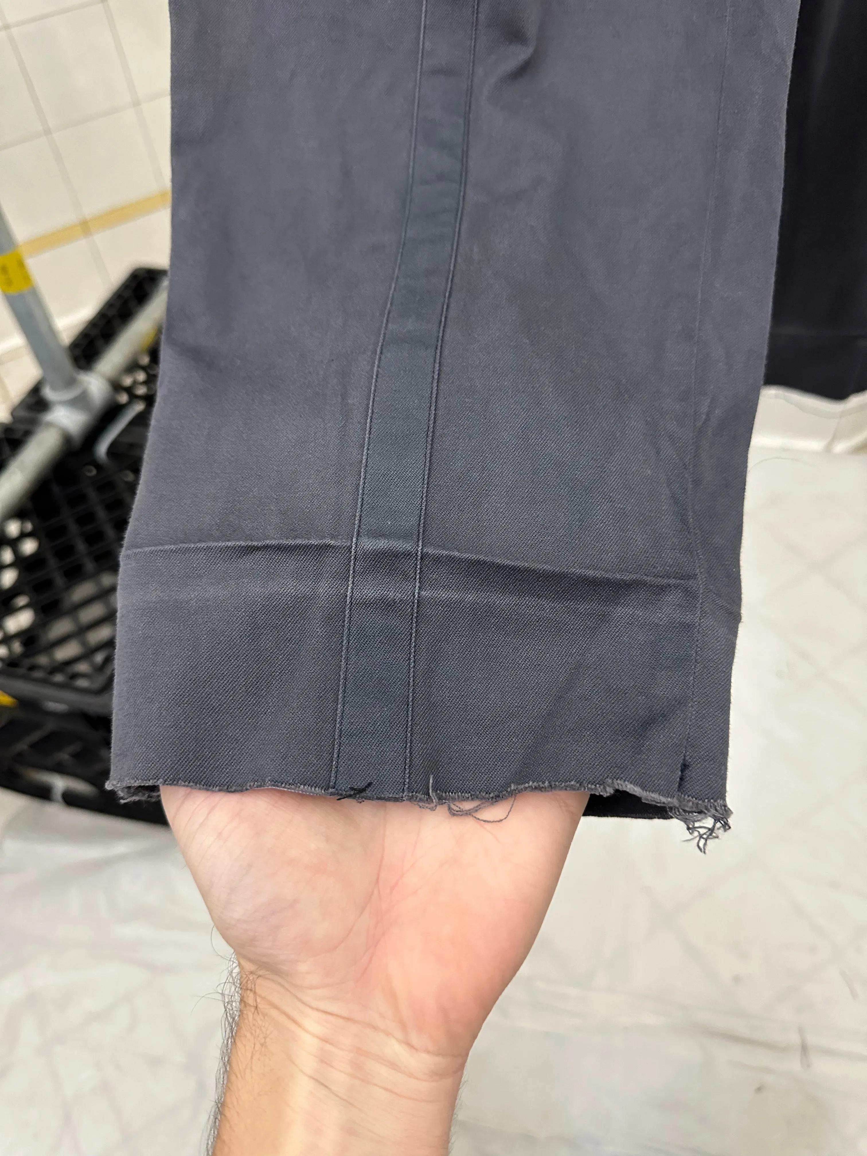 1970s Issey Miyake Faded Casual Trousers with Drawstring Waist Detail - Size