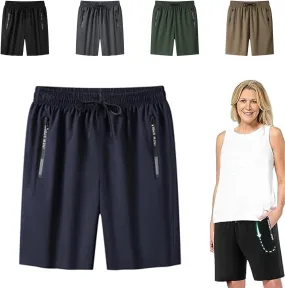 Airyflex Shorts, Icedactive - Women's Ice Silk Quick Drying Stretch Pants, Quick Dry Ice Silk Shorts, All Day Comfort