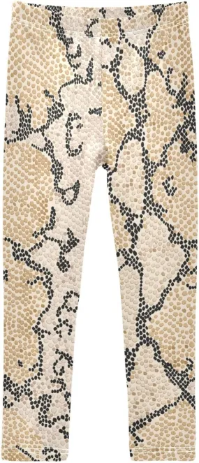 Aslsiy Snake Skin Pattern Girls Leggings Toddler Stretch Tights Pants