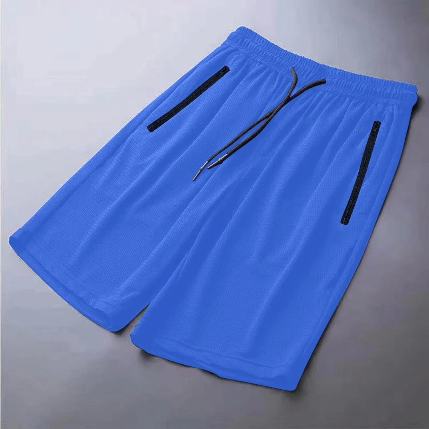 Big and Tall Shorts for Men Casual Breathable Mesh Quick Dry Solid Athletic Short Drawstring Elastic Waist Pants