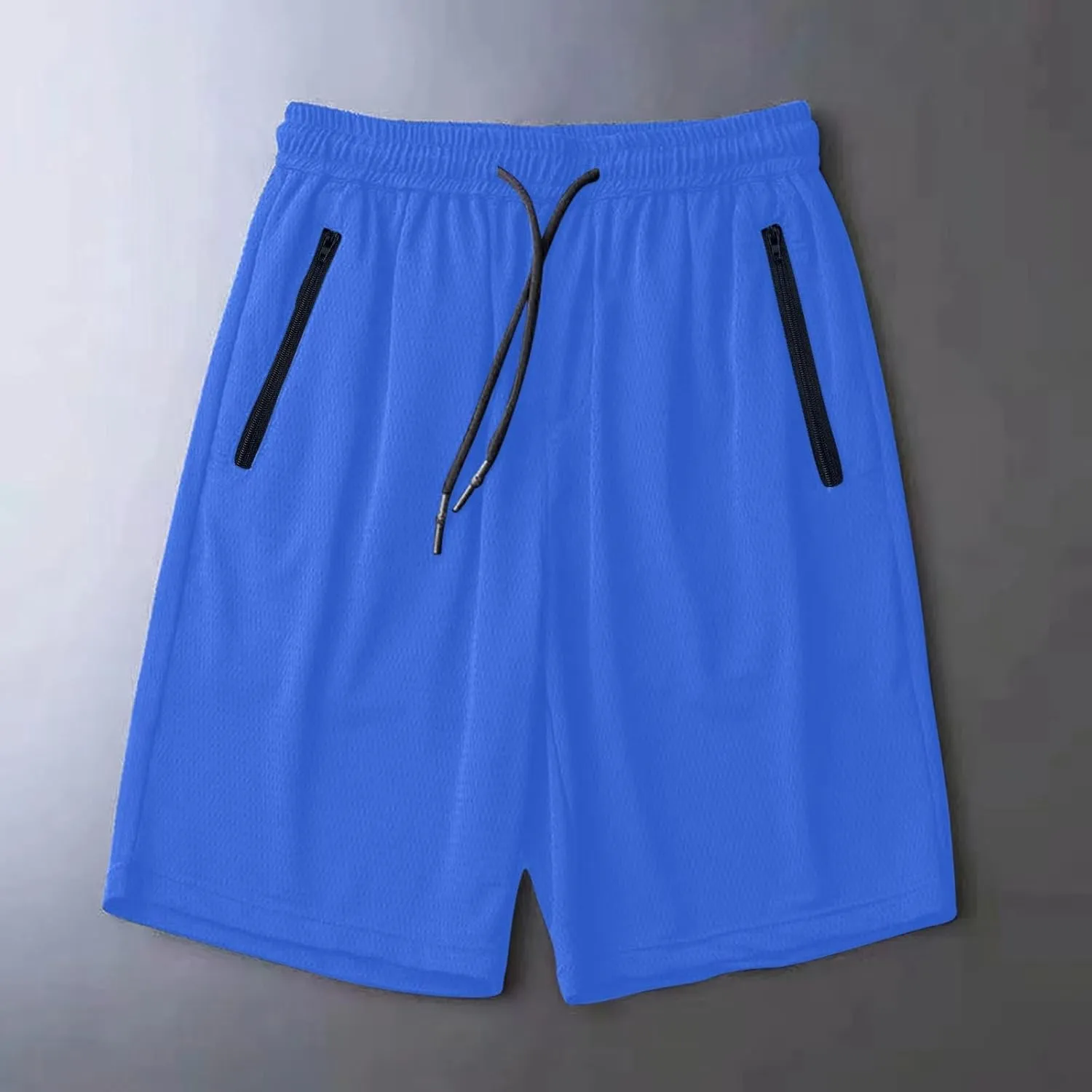 Big and Tall Shorts for Men Casual Breathable Mesh Quick Dry Solid Athletic Short Drawstring Elastic Waist Pants