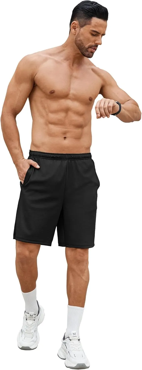 COOFANDY Men's Gym Workout Shorts 7 Inch Stretch Athletic Shorts Lightweight Running Training Short Pants with Pockets