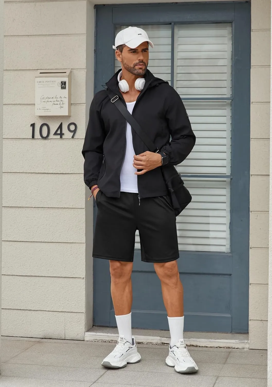 COOFANDY Men's Gym Workout Shorts 7 Inch Stretch Athletic Shorts Lightweight Running Training Short Pants with Pockets