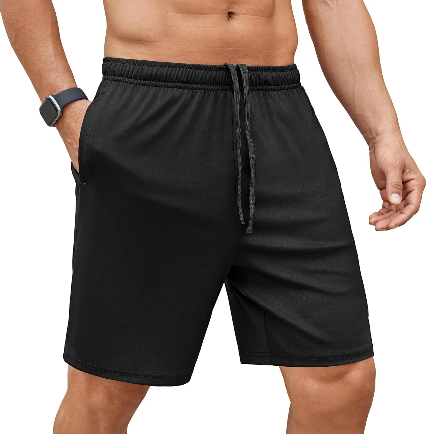 COOFANDY Men's Gym Workout Shorts 7 Inch Stretch Athletic Shorts Lightweight Running Training Short Pants with Pockets
