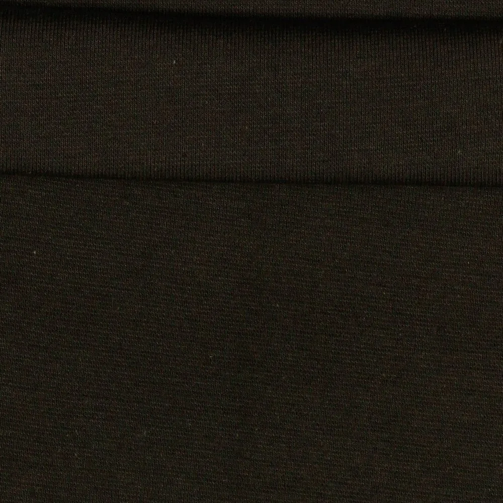 Dark Brown Organic Tubular Cuff Ribbing