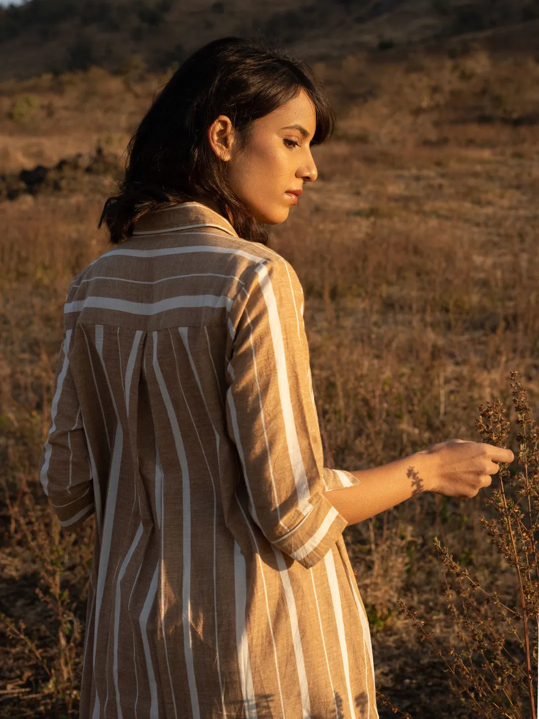 Dry Grass Kurta Set