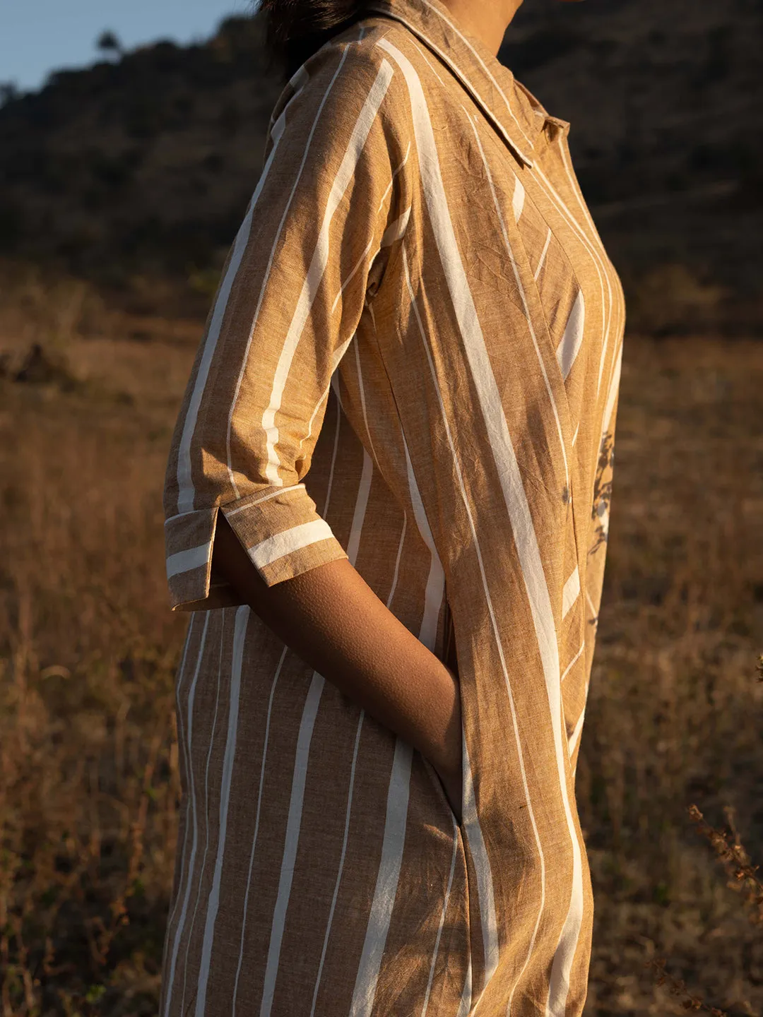 Dry Grass Kurta Set