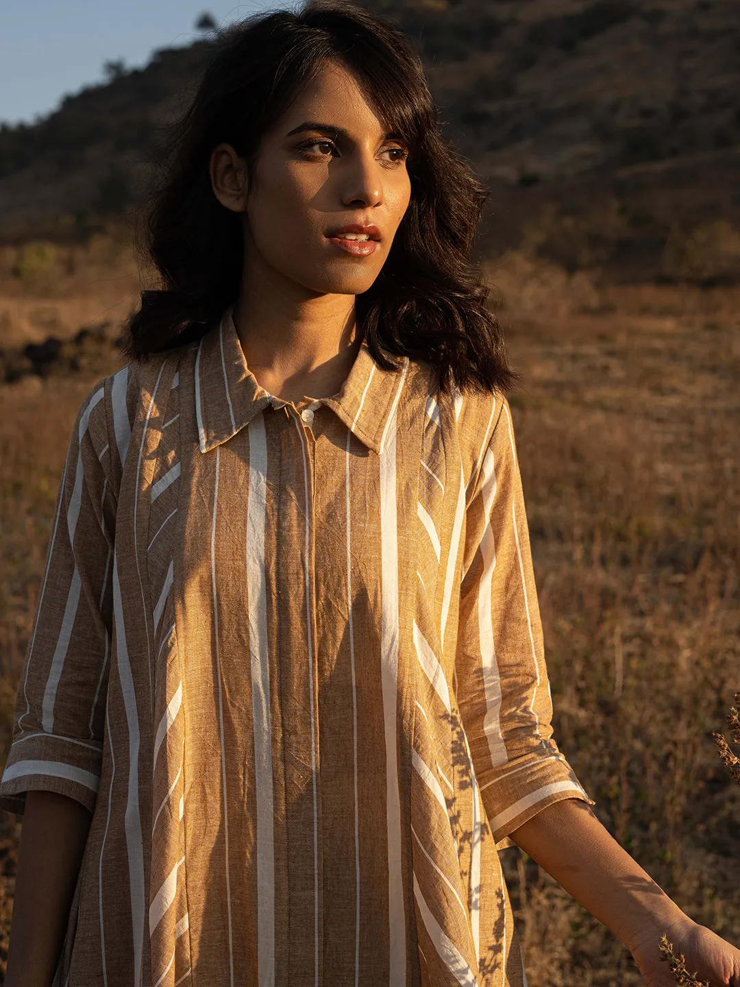 Dry Grass Kurta Set