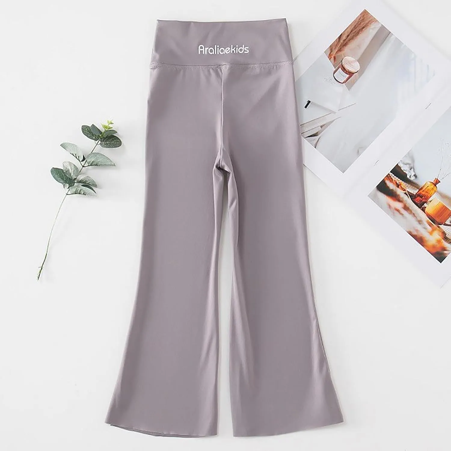 Girls Flare Leggings with Pockets High Waisted Bell Bottoms Yoga Pants Girls Dance Athletic Leggings Stretch Tights