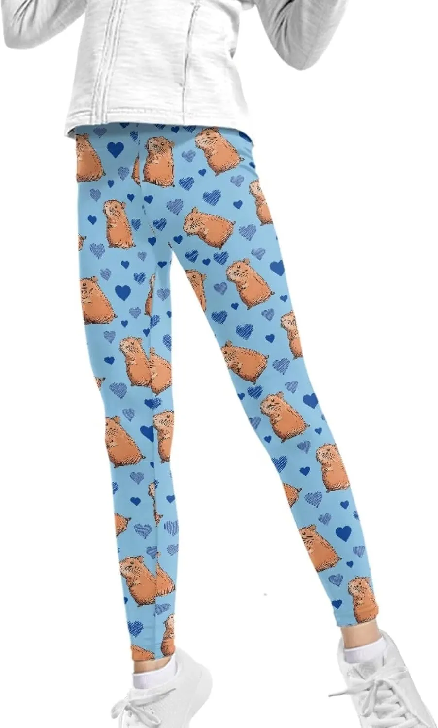 Girls Stretch Leggings Ankle Length 4-13 Years Kids