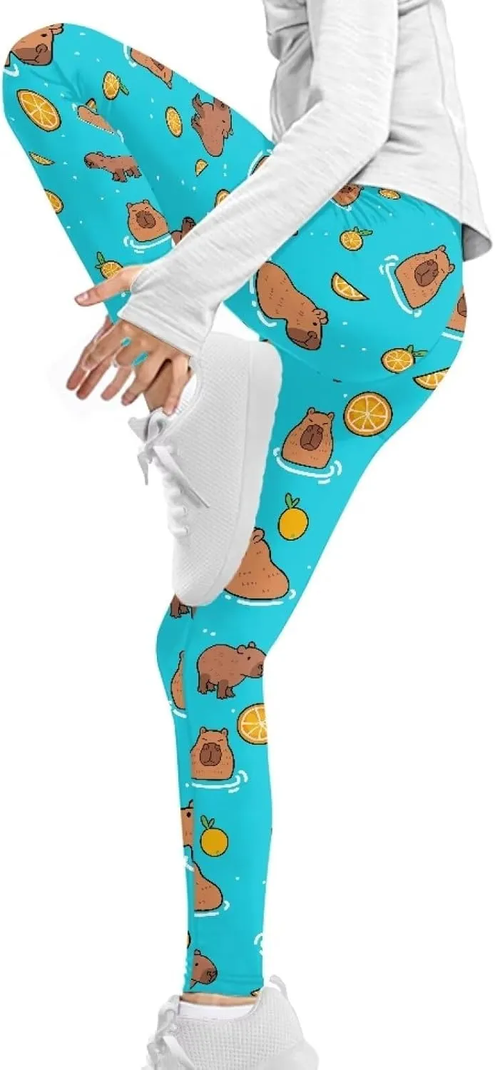 Girls Stretch Leggings Ankle Length 4-13 Years Kids