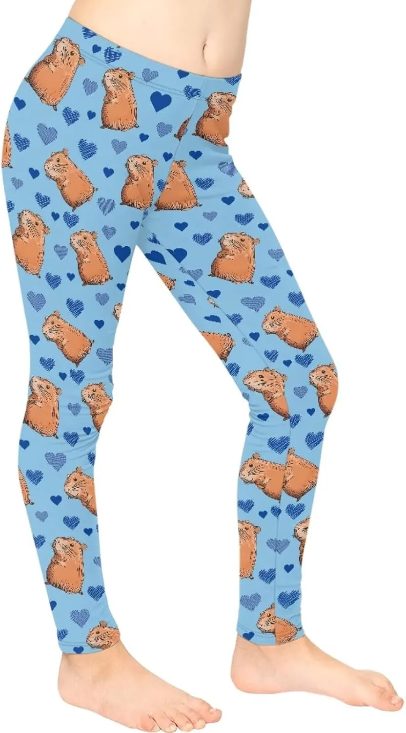 Girls Stretch Leggings Ankle Length 4-13 Years Kids