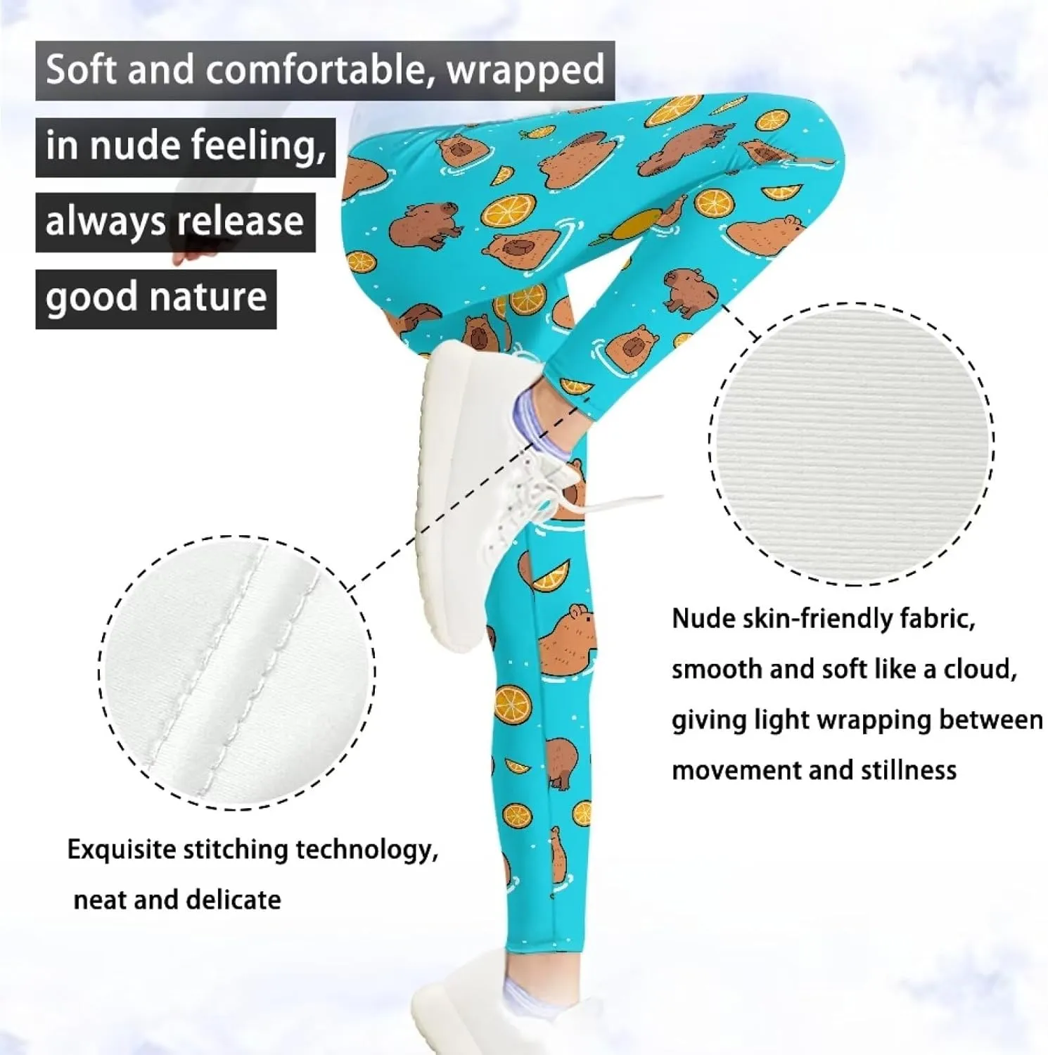 Girls Stretch Leggings Ankle Length 4-13 Years Kids