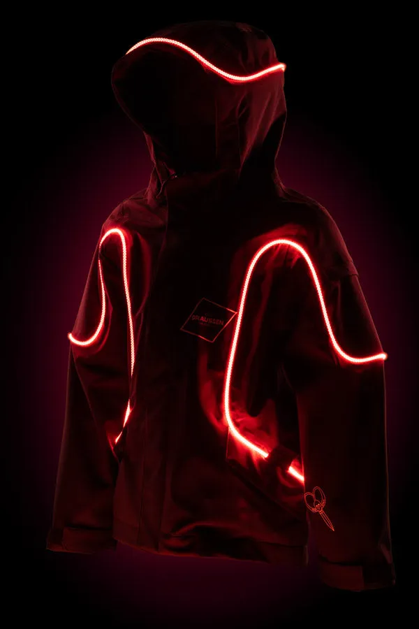 Halo LED Jacke - Outdoor & Bike 3L, black