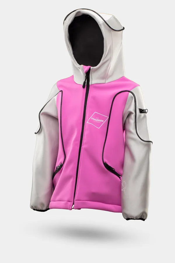 Halo LED Jacke - Softshell, pink