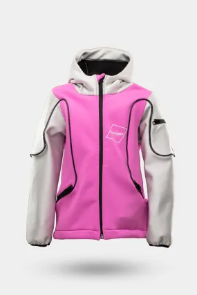 Halo LED Jacke - Softshell, pink