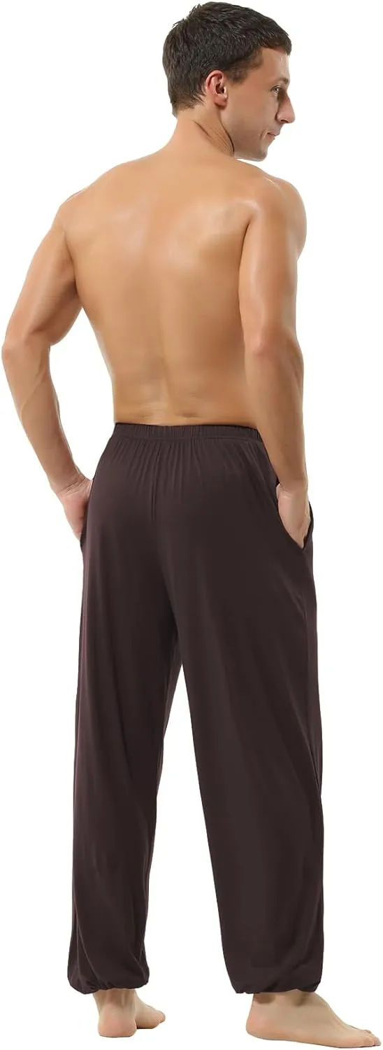 Hoerev Men Women Super Soft Yoga Pants Trousers Taiji Lounge Pant