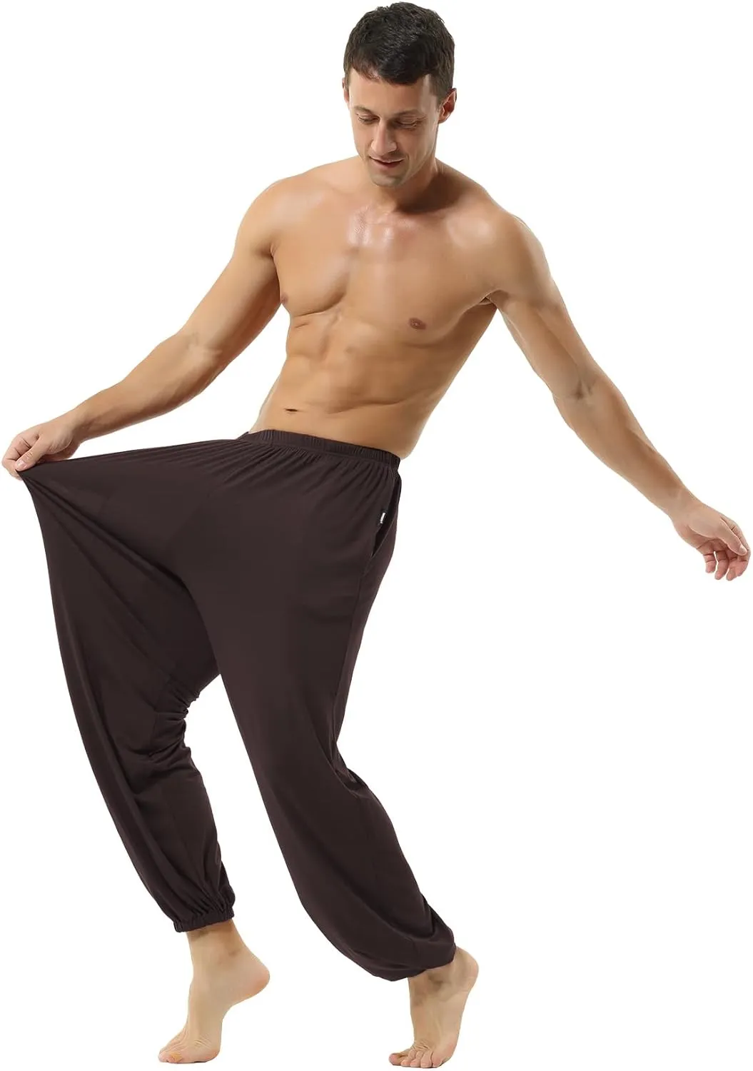 Hoerev Men Women Super Soft Yoga Pants Trousers Taiji Lounge Pant