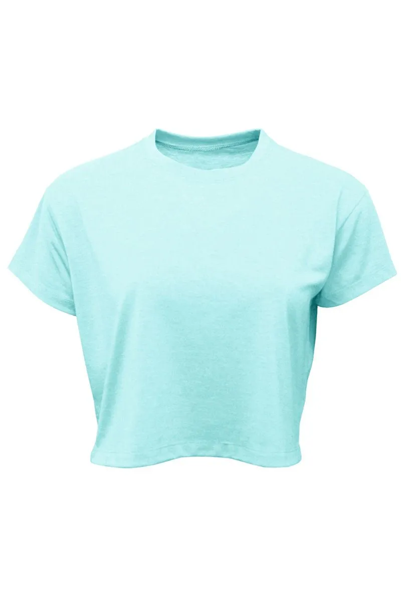 Houston Livestock Women's Soft-Tek Blend Crop T-Shirt