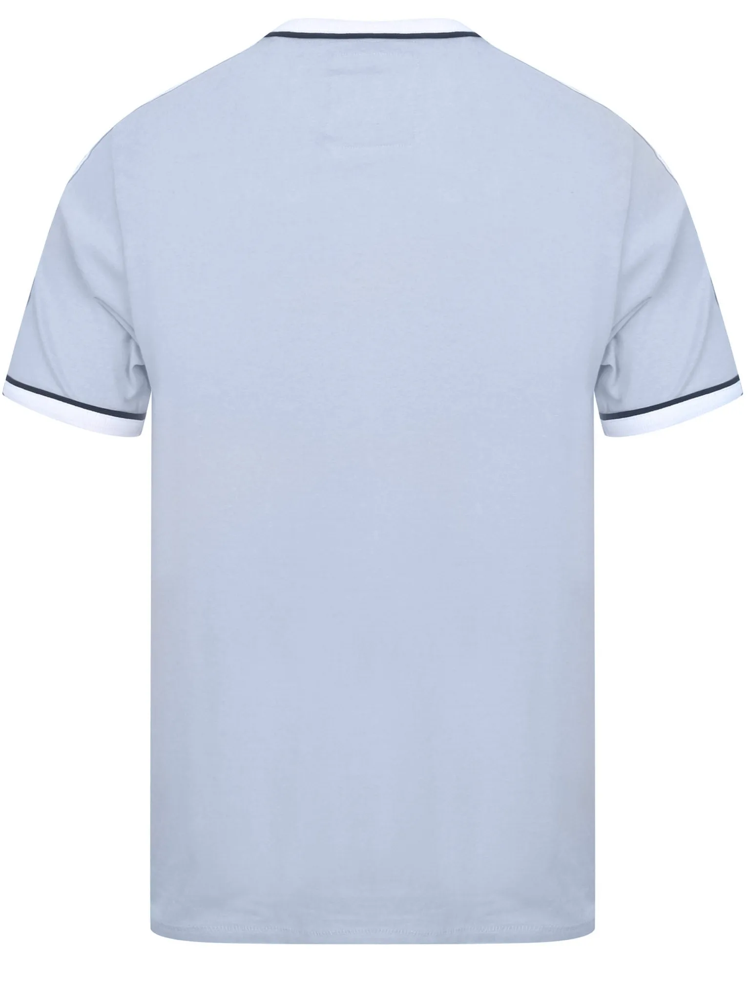 Huson Cotton T-Shirt with Tape Detail Sleeves in Kentucky Blue - Tokyo Laundry