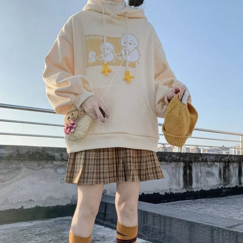 Kawaii Sweet Schoolgir Hoodies