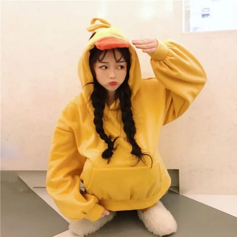 Kawaii Yellow Duck Hoodies