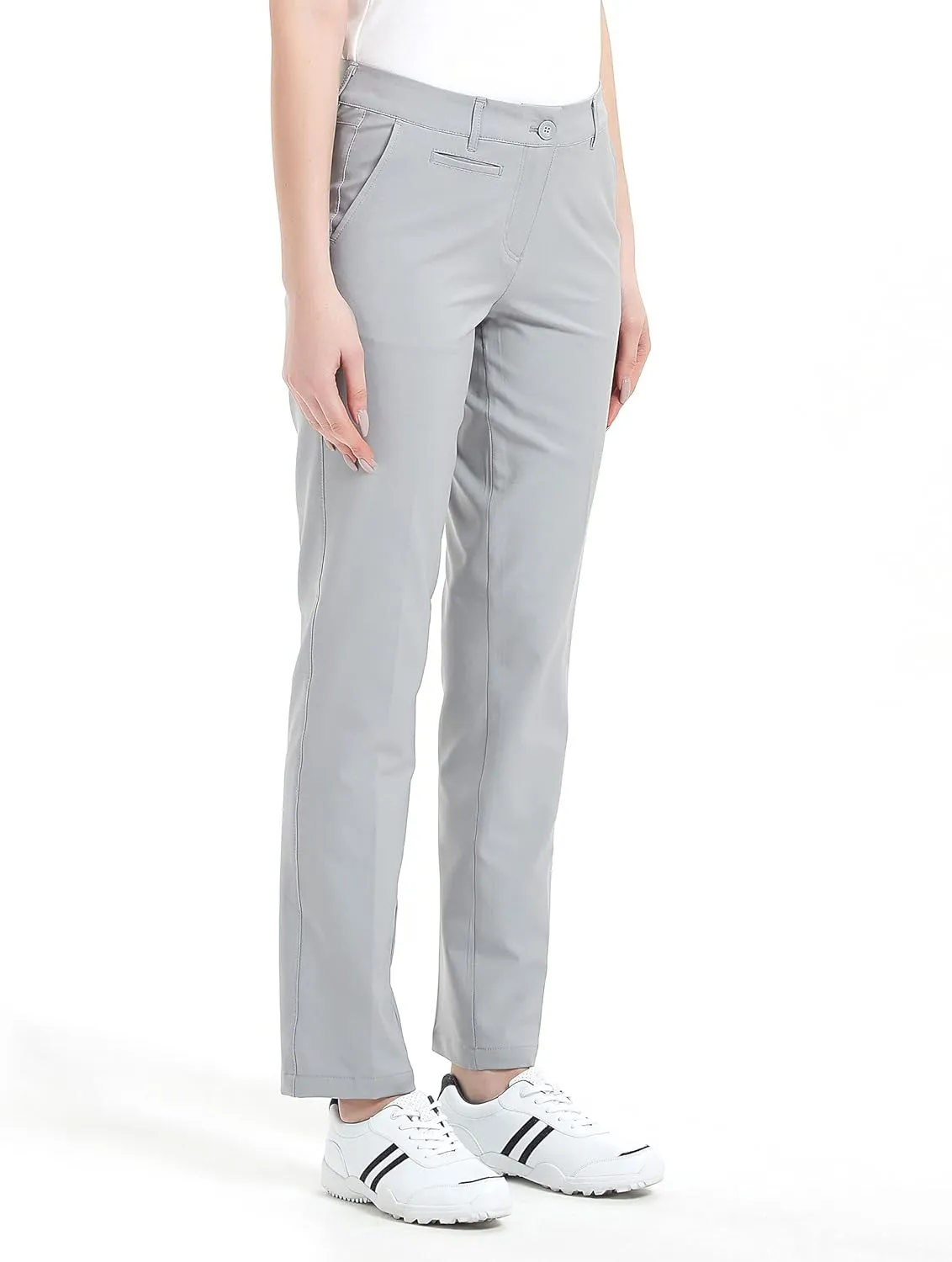 Lesmart Womens Pants Golf Stretch Lightweight Breathable Quick Dry Work Ladies Golf Pants with Pockets