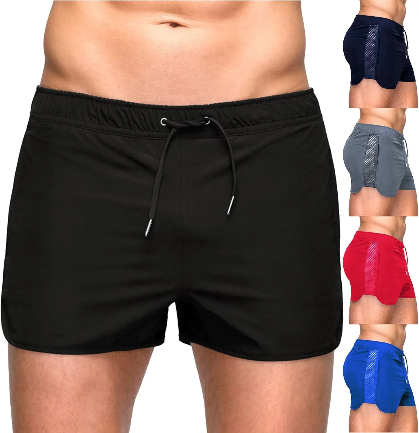 Men's Athletic Shorts, Mens Mesh Running Shorts Breathable Quick Dry Gym Athletic Workout Shorts for Men with Pockets