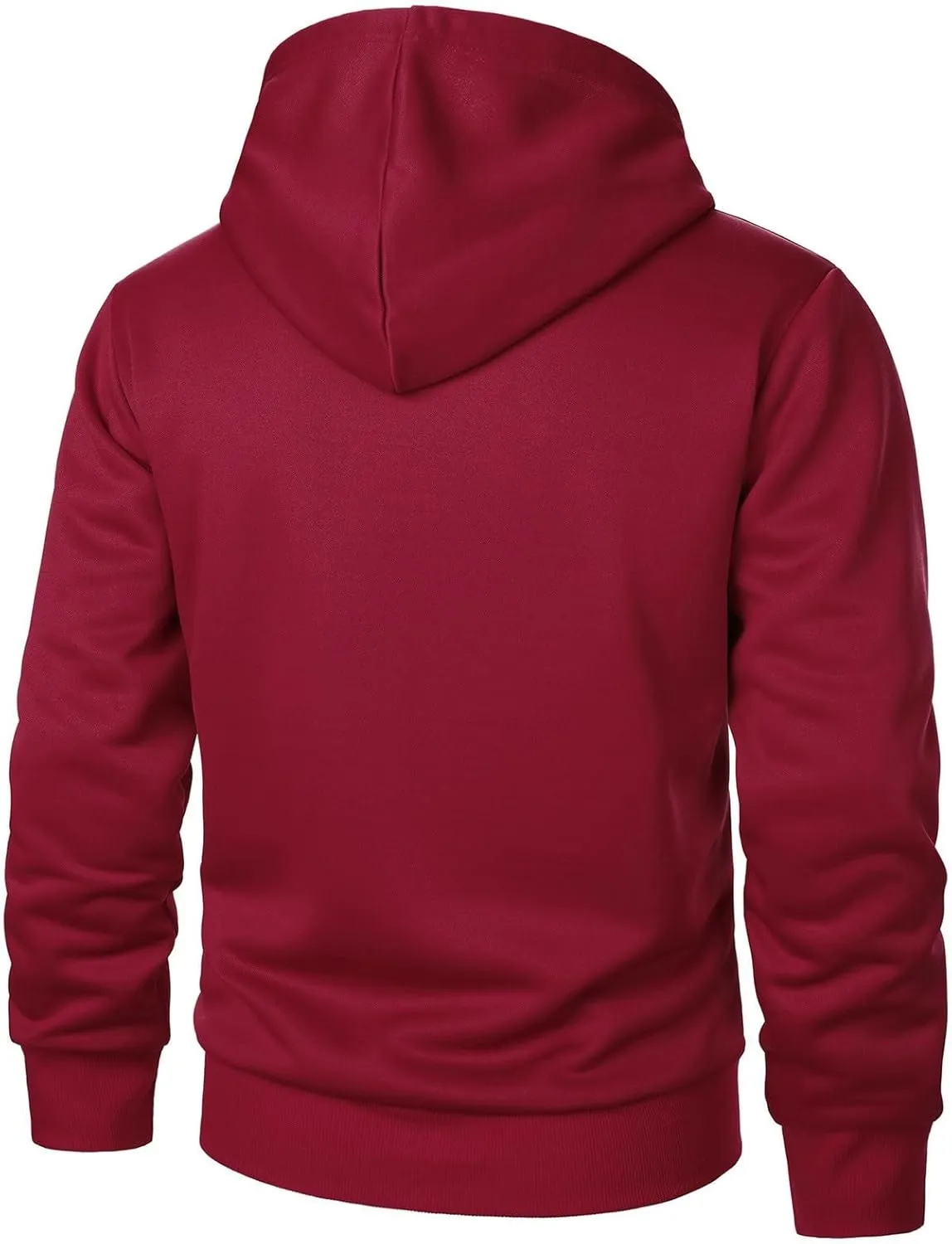 Mens Fleece Hoodie Sherpa Lined Hoodies Jacket Winter Full Zip Warm Heavyweight Thick Fuzzy Hooded Sweatshirt