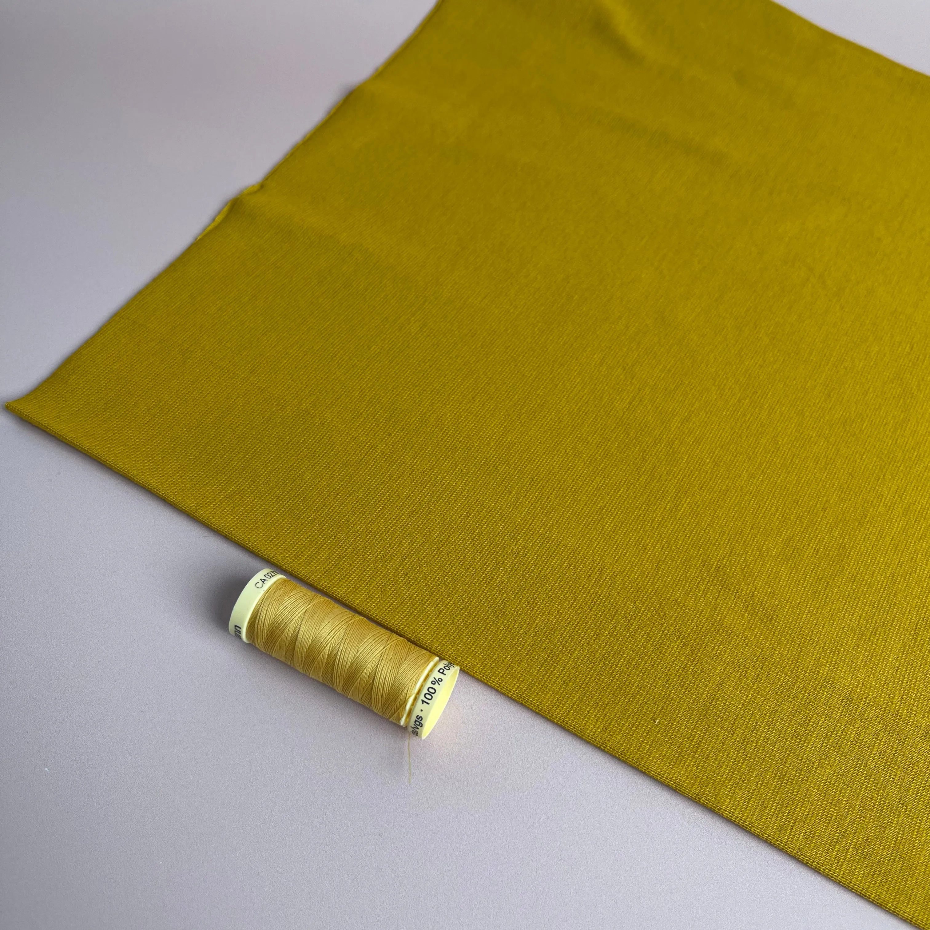 Ochre Organic Tubular Cuff Ribbing