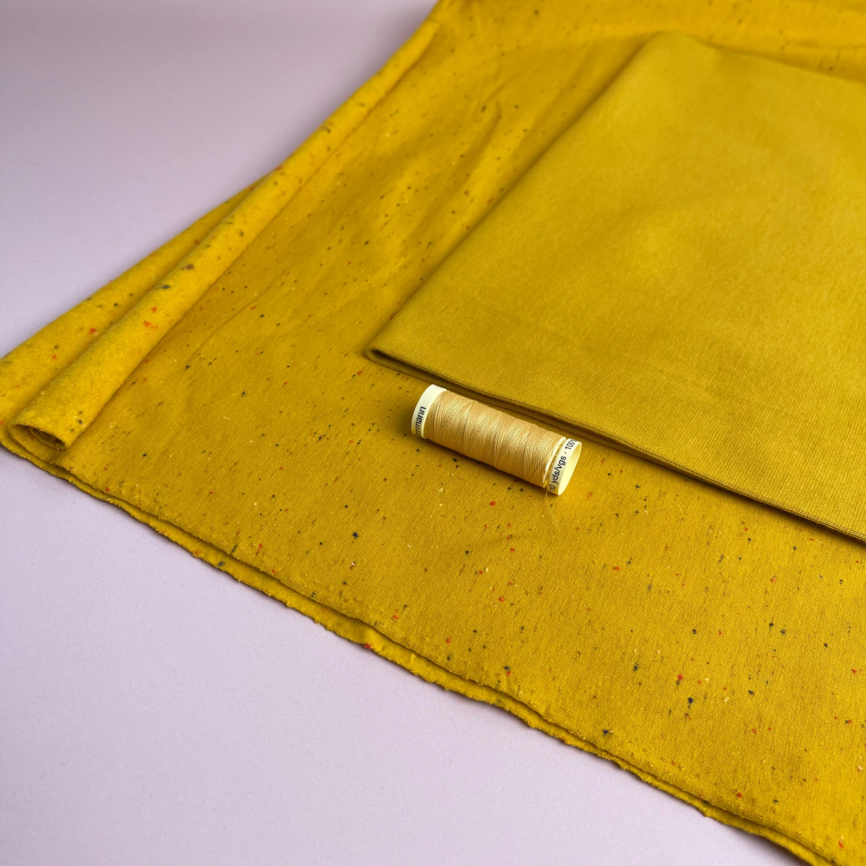 Ochre Organic Tubular Cuff Ribbing