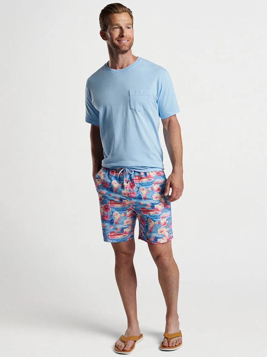 Peter Millar Tequila Sunrise Swim Trunk in Infinity