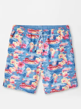 Peter Millar Tequila Sunrise Swim Trunk in Infinity