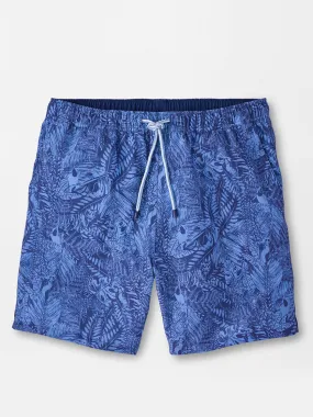Peter Millar Tropicrazy Swim Trunk in Atlantic Blue