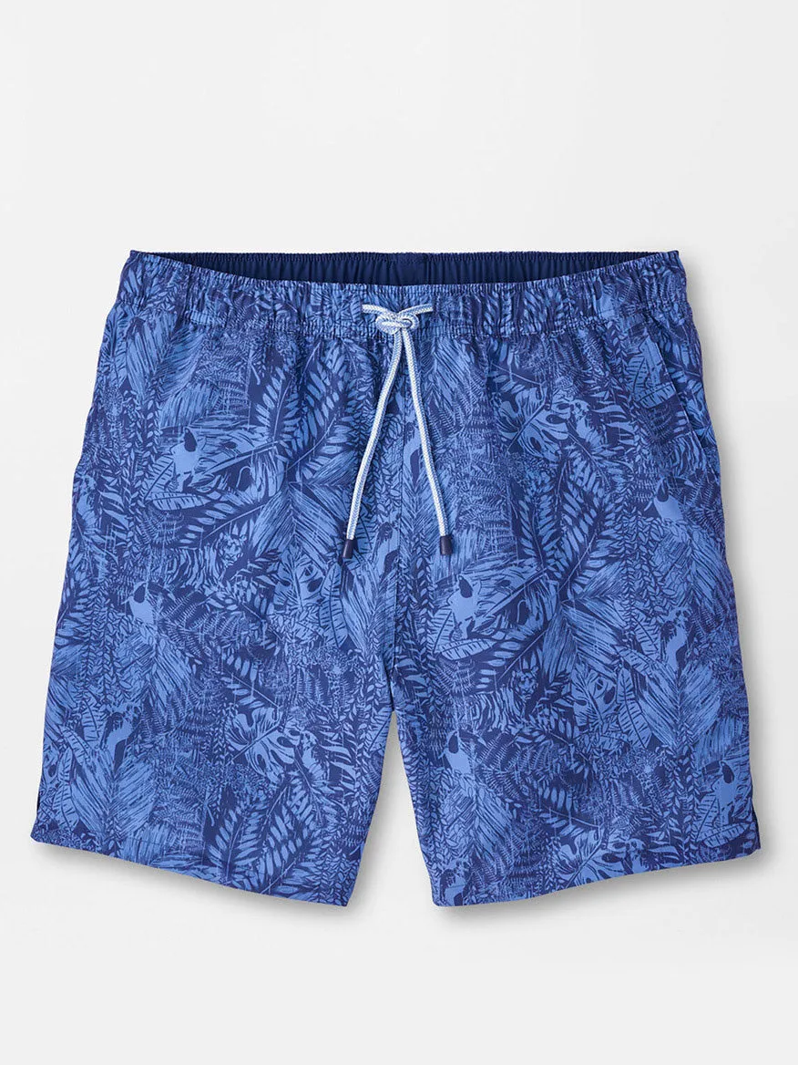 Peter Millar Tropicrazy Swim Trunk in Atlantic Blue