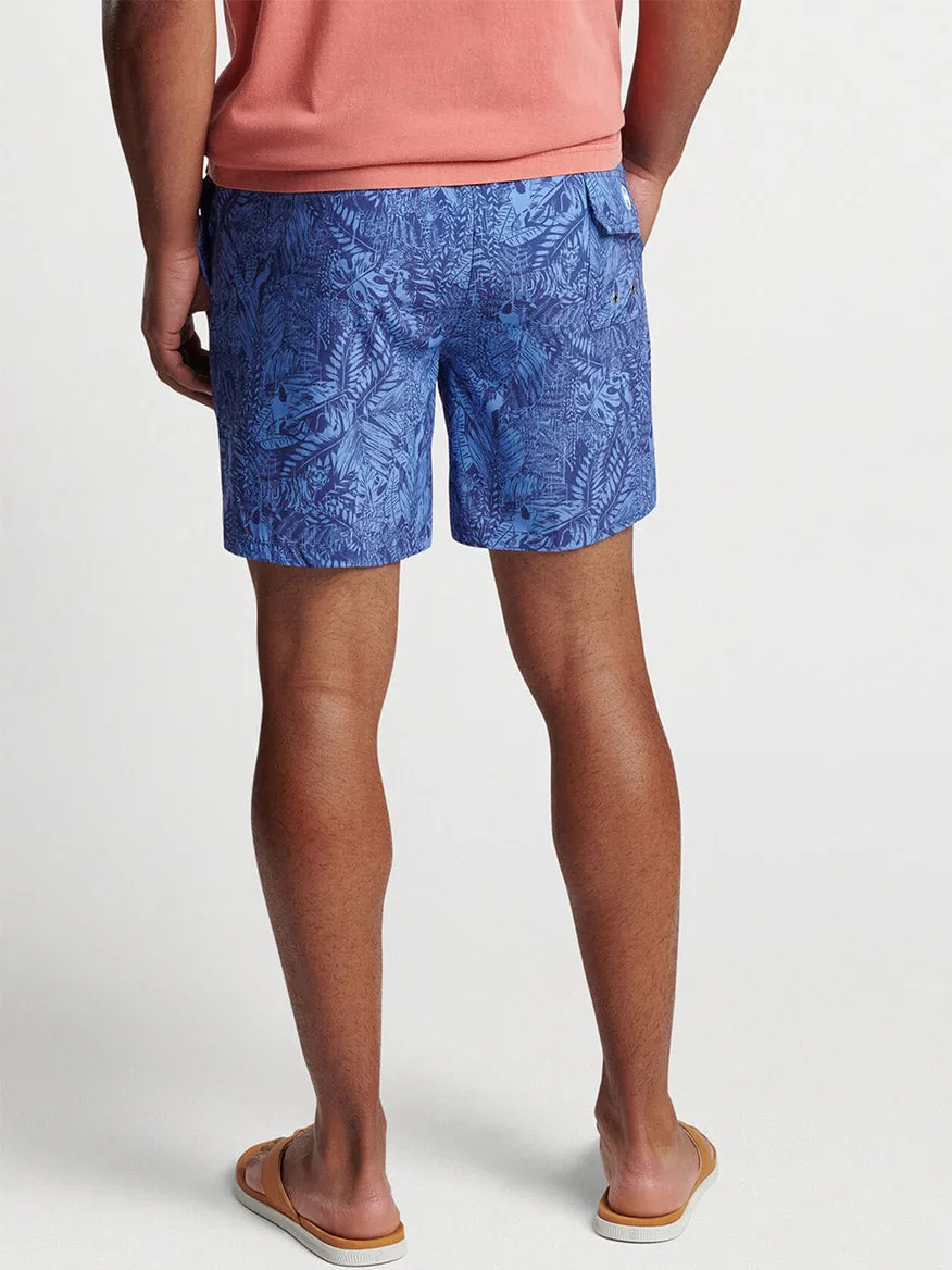 Peter Millar Tropicrazy Swim Trunk in Atlantic Blue