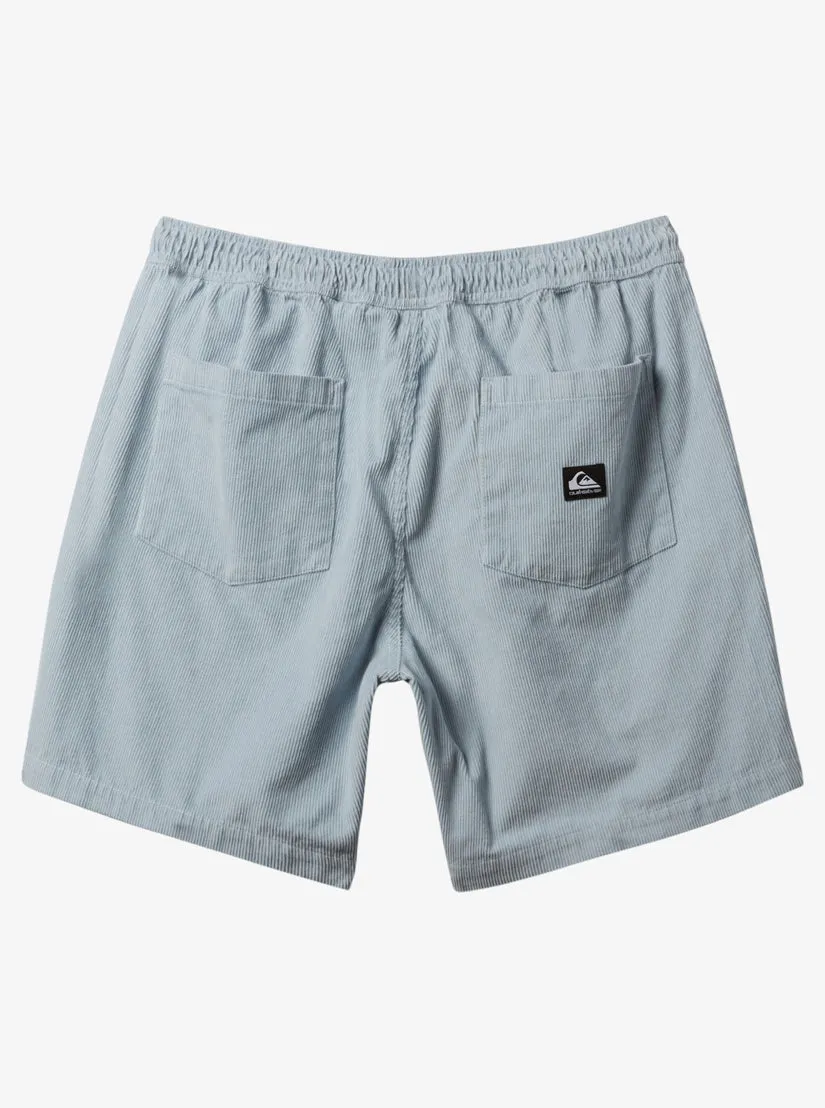 Quiksilver Taxer Corduroy Shorts - BLUE FOG