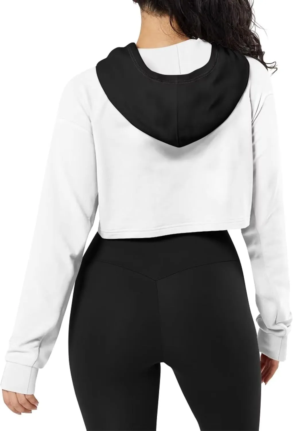 Short Hoodies Sweatshirts Fleece Hooded Pullover Tops Sweaters Casual Comfy Fall Fashion Outfits Clothes