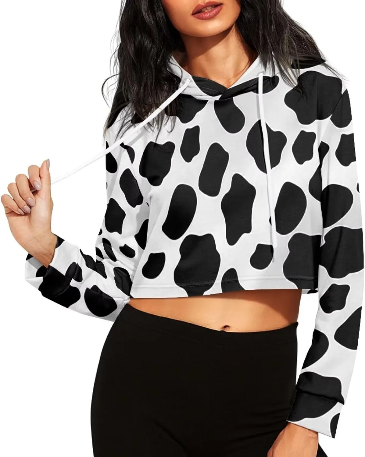 Short Hoodies Sweatshirts Fleece Hooded Pullover Tops Sweaters Casual Comfy Fall Fashion Outfits Clothes