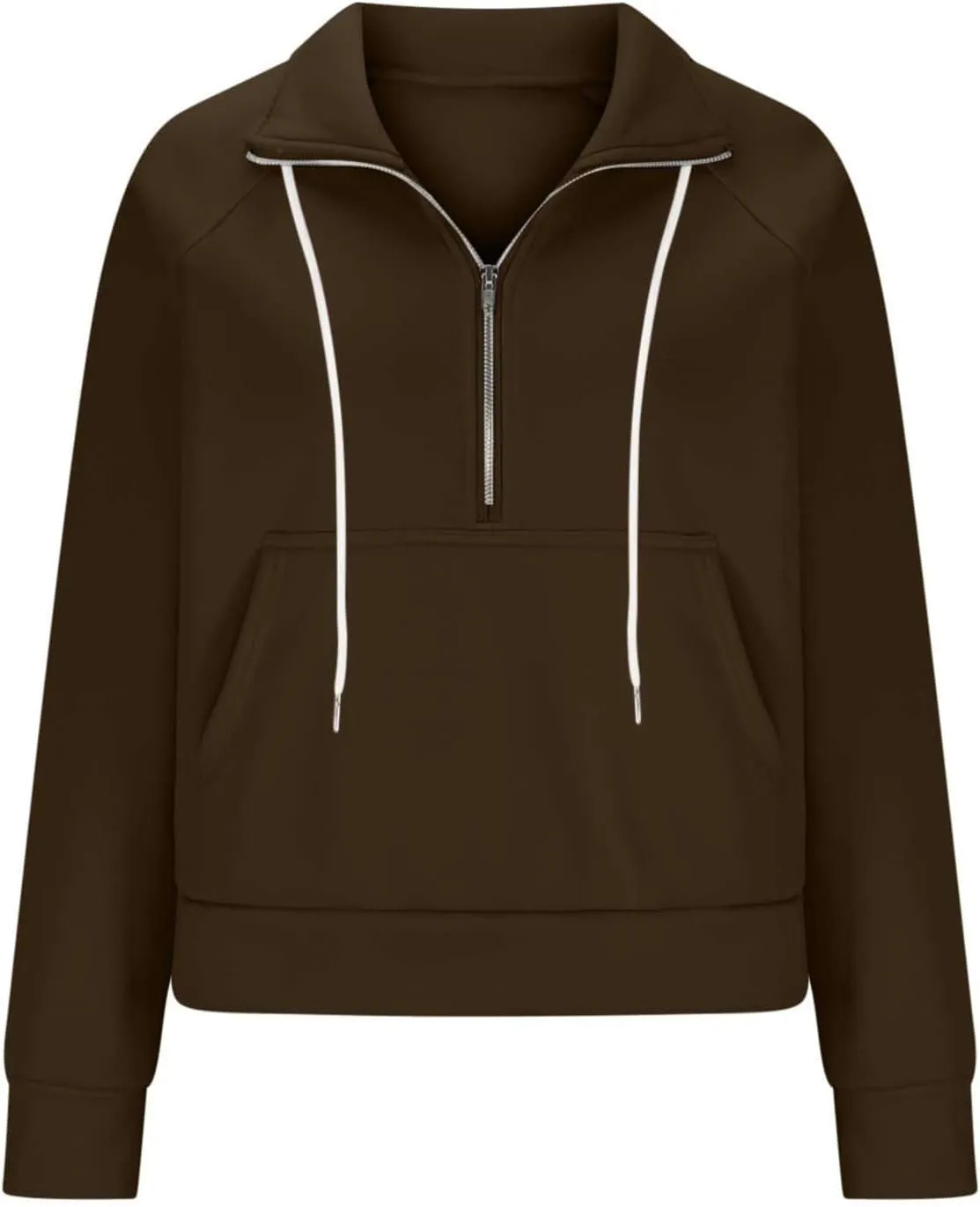 Womens Fashion Hoodies Half Zip Sweatshirts Fleece Jackets Tops Oversized Pullover Fall Outfits 2024 Winter Fashion Clothes
