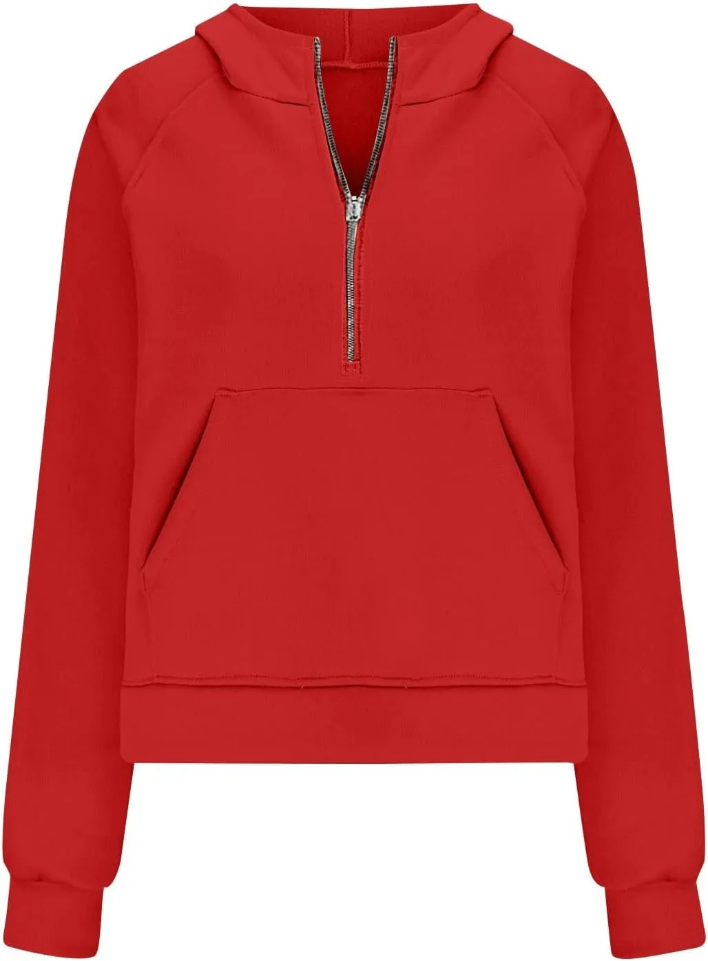 Zip Hoodie Womens Sweatshirts Half Zip Cropped Pullover Fleece Quarter Zipper Hoodies Fall Outfits Clothes
